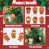 Elionless 12 x Traditional Gingerbread Man Christmas Tree Ornaments Pendant