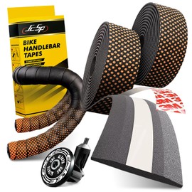 Handlebar tape, bicycle handlebar tapes, grip tape for road bike, bicycle handlebar tape for MTB road bike, including end caps and band, wear-resistant, sweat-proof, non-slip and easy to assemble