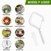 Mostantu 25 Pack Q-Hanger Hooks with Safety Buckle, 25Pcs Windproof