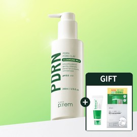 Makeprem (현대Hmall)메이크프렘 피디알엔(PDRN) 포어 클레이 클렌징 밀크 200ml(+콜라겐 겔마스크 1매) (Hyundai Hmall) Makeprem PDRN Pore Clay Cleansing Milk 200ml (+ Collagen Gel Mask 1 sheet)