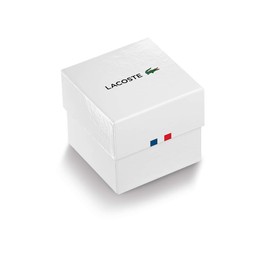 Lacoste Regatta Men's Quartz Stainless Steel Case with Blue Silicone Strap, (Model: 2011202)