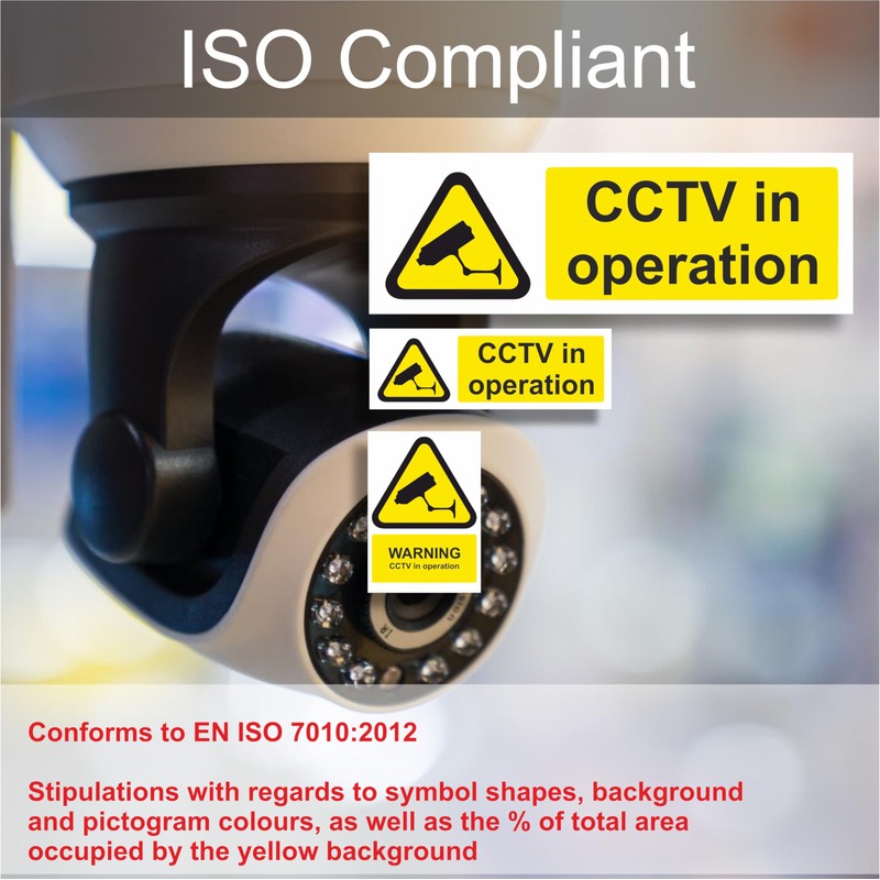15-Pack Mixed CCTV Stickers For Commercial and Domestic Use Security