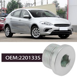 OTOTEC Pack of 2 Car Oil Drain Plug M22 x 1.5 mm Oil Drain Plug Screw with Sealing Ring Car Spare Parts Compatible with Fiat Ducato (1994-2023) 2.3 2.5 2.8 3.0 Engines 220133S