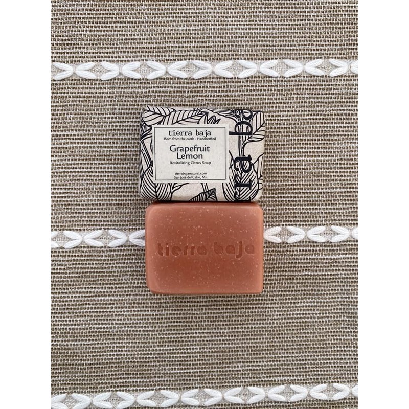 Tierra Baja Jabon Natural en barra Toronja Limon Real 100