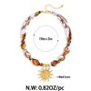 FAUTHENTICUTE Large Gold Sun Pendant Necklace For Women Boho Silk