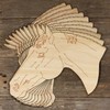 10x Wooden Thoroughbred Horse Head Craft Shapes 3mm Plywood Farm(4