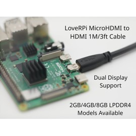 Raspberry Pi 4 Model B 4GB Bare Starter Kit with MicroHDMI and Heatsink