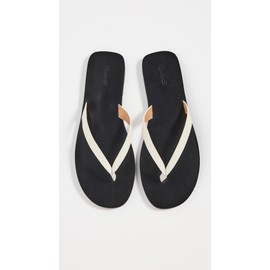 Madewell Women's Greene Flip Flops, White Pebble, 6 Medium US