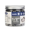 IWISS 1/2-inch PEX Stainless Steel Clamp Cinch Rings,Crimp Pinch Fitting Tools-100pcs Packed