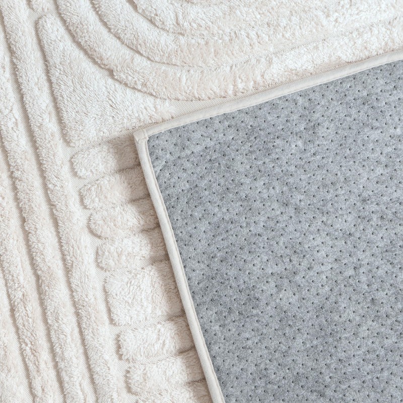 OHS Arches Tufted Rug Cream, Soft Fluffy Rug for Bedroom