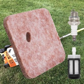 MospdyGear 4140 124 2800 Air Filter Fuel Filter Spark Plug, Replacement for Stihl FC55 FS38 FS45 FS46 FS55 HS45 KM55 HL45 String Trimmer, Replaces 41401242800