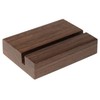 UNIQOOO 3.5" Walnut Wood Stand for 2023 Monthly Desk Calendar,