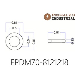 (100 Pack) Brewery Gasket Rubber Washers - Premium Quality Primal23 Industrial Beer Nut Washers - Keg Coupler and Shank Gaskets