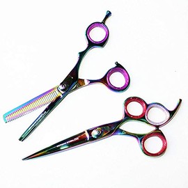 2 Pc CUT Brand Professional Hair Cutting & Thinning German Steel Scissors - [2105TC-2106TC]