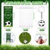 20 Sets Soccer Keychains Team Party Favors Acrylic DIY Name