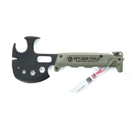 Off Grid Tools OGT-SA110 Survival Axe Elite Multitool-Army Green