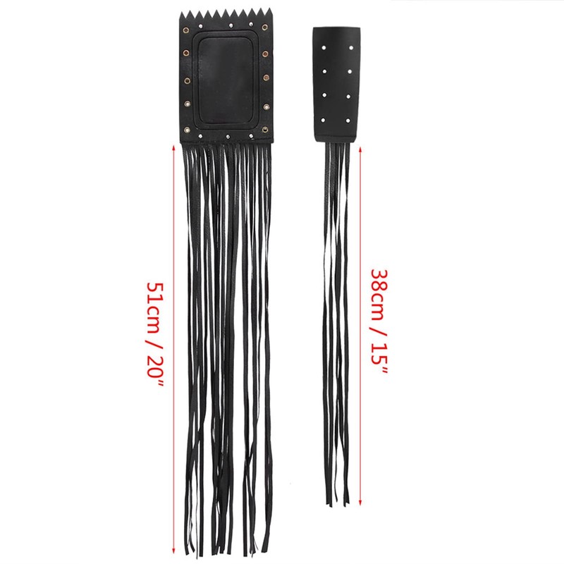 Qqmora Motorcycle Handlebar Tassel Cover Fashionable Fringe Style Design Soft