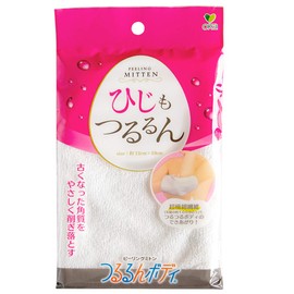 OKA 4548622755138 Tsururun Body Rize Peeling Mittens, White (Microfiber) 4.7 x 7.5 inches (12 x 19 cm)