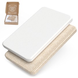 mimaDu® GOTS Organic Fitted Sheet Side Bed Fitted Sheet 50 x 90, 90 x 55 cm Bassinet Cover – Fits Large Beds, Fitted Sheet, Side Bed Sheet, Side Bed Mattress Protector