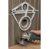 Drilling Template for Hanging Toilet Holders, 6 Diameters (Ø20 to