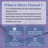 Thermee Micro Flannel Queen/Full Size Blanket, Lightweight All Seasons Cozy