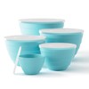 TP Mixing Bowls with Lids, 10-Piece Nesting Melamine Bowls Set