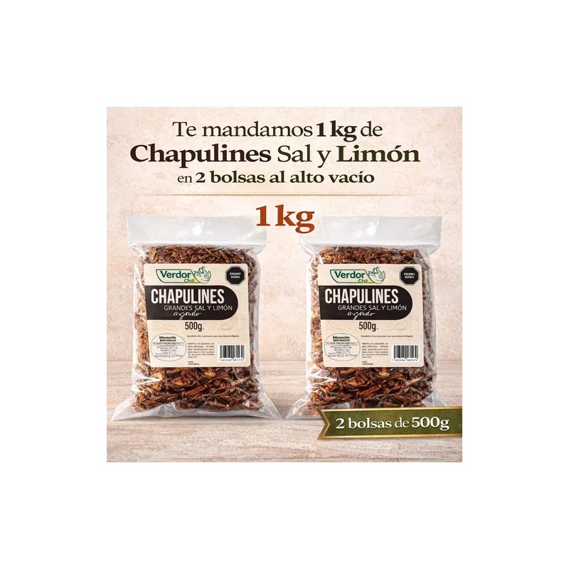 Chapulines Oaxaqueños 1kg Varios Preparados Grandes