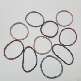 10 PCS Large Elastic Bands, No Damage Ponytail Holders