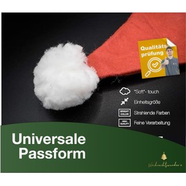 TK Gruppe Timo Klingler Santa Hat Christmas Santa Hat Red Christmas Party Christmas Market Adults and Children