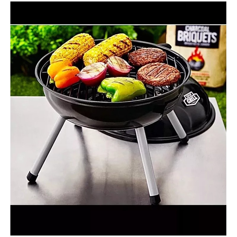 Expert Grill Porcelain Coated portable charcoal grill 18.1”x 14.5” w