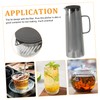 GRIRIW Beverage Kettle with Filter Lid Large Capacity Electroplated Glass