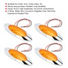 4pcs 6.5in 16LED Oval Side Marker Light 12V DC Shockproof