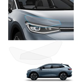 KKTR-CAR Front Headlight Clear Protection PPF Film for Volkswagen ID.4, Overlapping Headlight Protective Film VW ID.4 Fog Light Protective Film (ID 4)