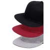 Laquest Simple Plain Snapback Cap, Flat Brim, navy