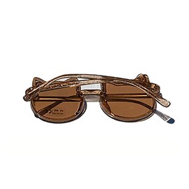 Sheri Mimi 522391023 Sunglasses Baby Sunglasses with Case CAT Ribbon UV400 Clear Brown One Size, clear brown