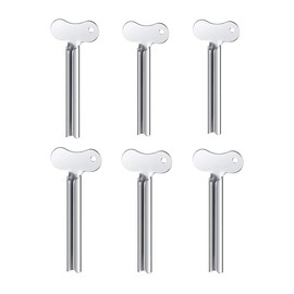 6pcs Toothpaste Squeezer Stainless Steel,Toothpaste Tube Squeezer Tool,Toothpaste Roller Tube Wringer for Cosmetic and Hair Dye,Key Roller Tube Creams Paint Squeezer,Squeezer for Home