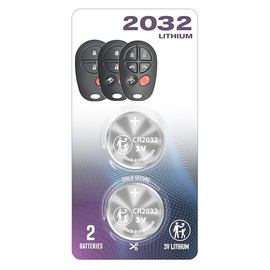 (2 PACK) CR2032 2032 Remote Key Fob OEM Battery fits (2004-2020, 3, 4, 5, 6 Buttons) for Toyota Highlander Sequoia Sienna CE LE XLE Limited Tacoma Tundra (for FCC ID: GQ43VT20T)