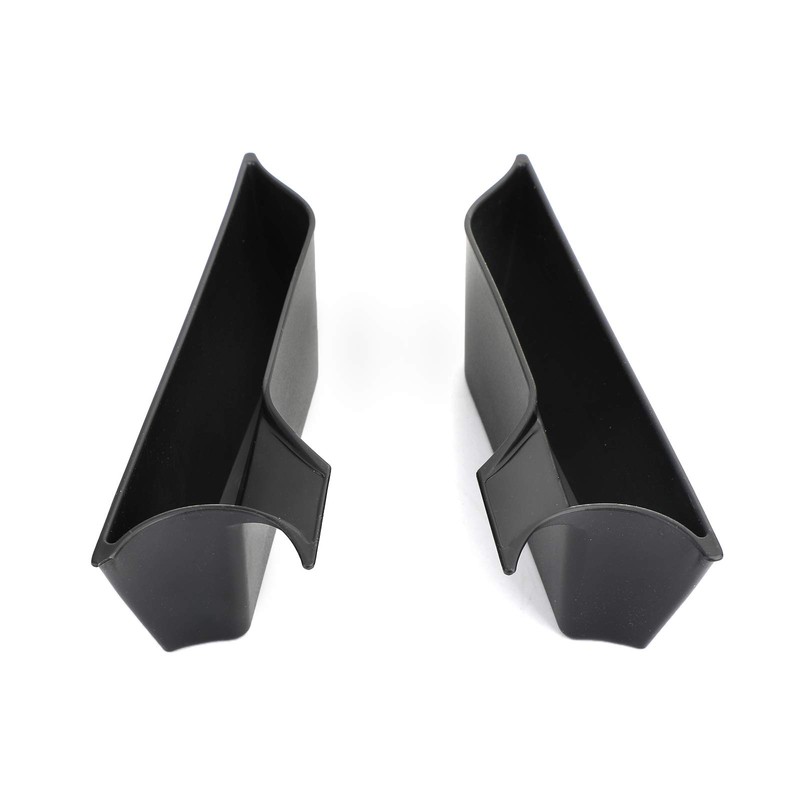 Artudatech Black Interior Door Armrest Storage Box Organizer Holde Tirm
