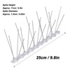 Bird Spikes 304 Stainless Steel Wire Rust Proof Plastic Base
