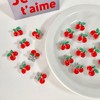 WRBAJIS 20Pcs Small Cherry Hair Clips Mini Cherry Hair Claw