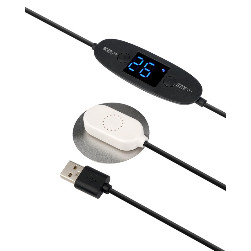 Euroharry 80 mm Digital Display Temperature Controlled Quiet