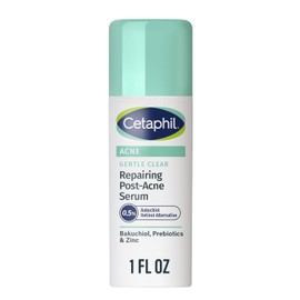 CETAPHIL Suero Reparador Suave y Claro Post-Acné, Alternativa al Retinol, Suero Sin Aceite para Piel Sensible, 1 Onza Líquida, Bakuchiol, Mejora el Tono de la Piel y las Marcas Post-Acné, Marca