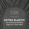 Single Bed Fitted Cotton Bedsheets - 100% Cotton Single Fitted