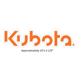 Kubota Utility Tractor Large Sticker Decal IMCA NHRA USRA