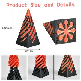 Vicloon Impossible Pyramid Pass Through Sculpture, 3D Printed Spiral Cone Fidget Toy, Mini Vortex Illusion, Anxiety Relief Spiral Cylinder Toy, Stress Relief Finger Game