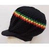 Jamaican BLACK RASTA HAT JAMAICAN REGGAE DREADLOCKS