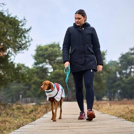 Non-Stop Dogwear Trekking Fleece Dog Jacket, Grey/Wine/Teal - 50