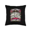 Funny Girlfriend National Girlfriend Day Best GF Couple Throw Pillow
