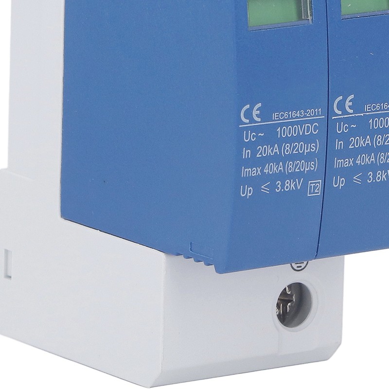 Surge Protective Device SPD Photovoltaic Breaker Protector DC1000V 40KA Blue