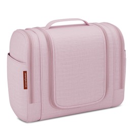 Toiletry Bag [Design 2023] - Hanging Cosmetic Bag for Women, Men & Children - Large Toiletry Bag with [7 Litre Storage Space], Premium Quality Wash Bag, Wash Bag for Men & Women, pink, Cosmetic case